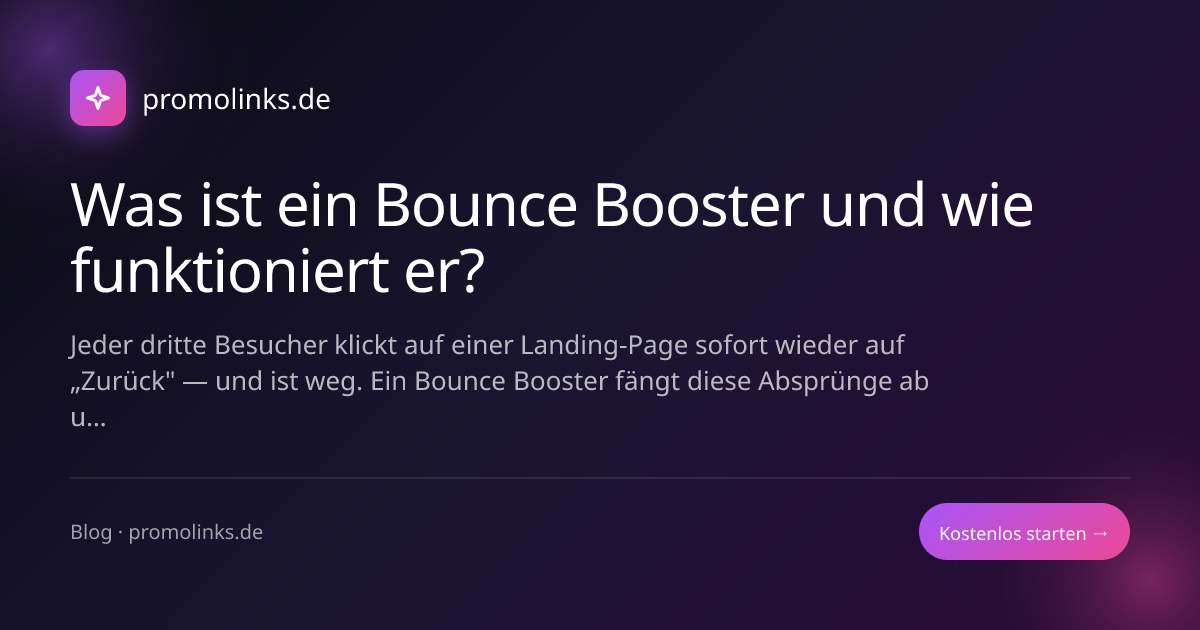 Was ist ein Bounce Booster und wie funktioniert er?